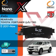 *ตัวท็อปรุ่นใหม่!!* ผ้าเบรคหลัง ผ้าดิสเบรคหลัง TOYOTA FORTUNER ทุกรุ่น รถผลิตหลังเดือน 8 ปี 2017 ปี 2017-Now Compact NANO X DEX 754 ปี 15161718192021