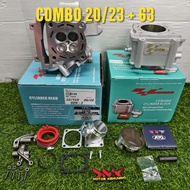 COMBO HIPOWER 135LC Y15 Y15ZR 63 + 20/23 65 + 22/25 / BLOCK 63MM 65MM GEN2 GEN3 BLOK / SUPERHEAD CNC