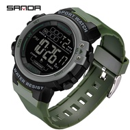 Multifunctional Electronic Watch 5ATM Waterproof Military Watch Luminous Hombre SANDA 2140