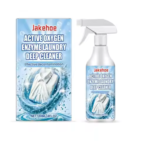 Laundry Stain Remover Spray and Odor Eliminator Enzyme Powered, Removes Coffee, Grease, Makeup, Ink,