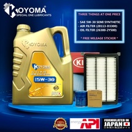 KIA SPORTAGE QL 2.0 (P) 15y-19y Hyundai Tucson TL 16y-20y OIL FILTER+ AIR FILTER+ KOYOMA 5W30 SEMI S