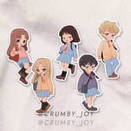 Skip and Loafer Skip To Loafer Chibi Fanart / Die Cut Stickers by crumby_joy