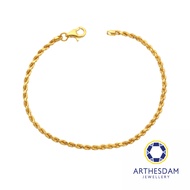 Arthesdam Jewellery 916 Gold Hollow Rope Bracelets