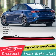 Red Lens Tail Light Extension LED Strip for Kia K3 Forte Cerato 2019 2020 2021 2022 2023 Rear Trunk Stop Brake Third Lamp