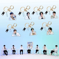 Bts Keychain MBTI Lab Photo Sketch Acrylic Keychain Pendant Merchandise Same Style