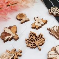 【教師節禮物】木質花語款造型磁鐵 冰箱貼 memo 辦公小物