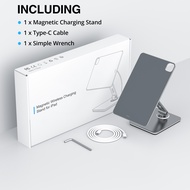 GUUGEI แท่นชาร์จไร้สายแม่เหล็ก I-Pad Pro 12.9ฐานตั้งโต๊ะแท่นวางแท็บเล็ต I-Pad Air 11