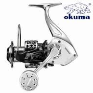 【บาร์บีคิว】รอกตกปลา Okuma Drag14สูงสุด18กก. + รอกสายเบ็ดตกปลาทะเลป้องกันการหมุน1BB 1000-7000