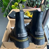 全新包郵Dr.Martens馬汀博士1460新款銘牌雙黃線厚底8孔Nappa皮軟皮馬丁靴