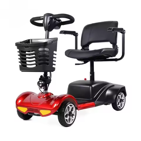 Electric scooter double seat heavy duty four wheel electric scooter suitable for the elderly and the