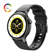 Smartwatch olahraga โทรนาฬิกาอัจฉริยะบลูทูธ AMOLED ใหม่นาฬิกากันน้ำ1ATM ตรวจสอบสุขภาพสายรัดข้อมือฟิตเนสนาฬิกาที่กำหนดเอง