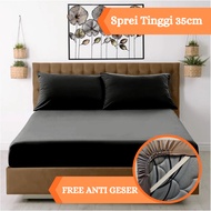 Plain Anti-Slide Bed Sheet 35 Height Queen Pillowcase Size 90x200 100x200 120x200 160x200 180x200 Sm