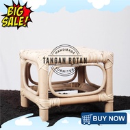 Square & Round Rattan Bench Chair