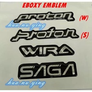 PROTON WIRA SAGA EBOXY EMBLEM LOGO ( 1PCS )