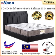 VONO Back Relaxer II Mattress Queen King Size Divan Bed Frame Katil Bedding Living Furniture/Bedframe + Mattress/Tilam床