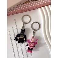 Batman keychain, batman keychain, couple keychain, lego keychain