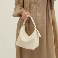 Grained leather handbag tote bag - ELYSIA