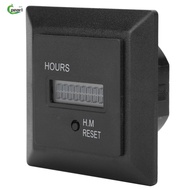 PEARL Digital Display Hour Meter, HM-1R 0 to 999999 Hours 59 Minutes Hour Timer, Timer Tools with Li