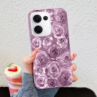 เคสโทรศัพท์ YBD สำหรับ OPPO Reno 13 5G Reno 13F Reno 13 Pro 5G Reno13 F เคส Kado Romantis ดอกกุหลาบส