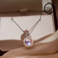 925 Silver AKOYA PearlS Necklace with Earrings - Princess DianaS Style Clavicle Chain