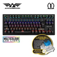 Armaggeddon MKA-3C Psychfalcon Mechanical Gaming Keyboard Blue Switch Multicolor LED Lights Armagedd