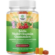 Plant Based Kids Multivitamin Gummies - Multivitamin for Kids Immune Support with Vitamins A, C, D3,