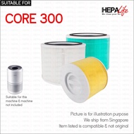 Levoit CORE 300 & 300S Compatible Replacement Hepa Carbon Filter - Hepalife