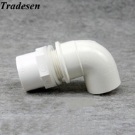 InnerDia 20/25/32mm  90Degree Elbow PVC Aquarium Inlet Outlet Fitting Joint Head Water Pipe Fitting UPVC Connector For Fish Tank