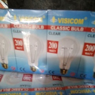 CAHAYA Visicom 200w incandescent light bulb saso fitting e27 clear light bulb