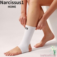 NARCISSUS Ankle Brace, M/ L/ XL White Ankle Support,  Elastic Nylon Achilles Tendon Brace Foot Sprai