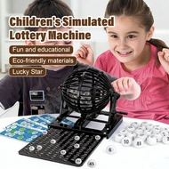 Bingo Game Set Bingo Lotto Lottery Family Cage Balls Cards Counters Party Bingo Game for Family Fun