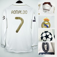 Long-sleeved jersey 11-12 Real Madrid Home Retro Cristiano Ronaldo No. 7 Jersey European Championshi