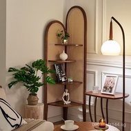 Living Room Triangle Cabinet Bedroom Storage Rack Corner Cabinet Rattan Balcony Floor Flower New Chi
