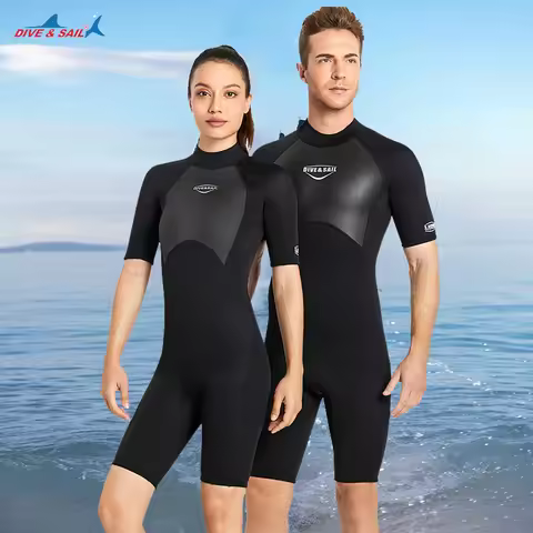2MM Neoprene Diving Suit Men Women Snorkeling Scuba Diving Wetsuits Short Sleeves Suit Swimwear Beac