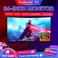 Monitor 24 Inch 75HZ Curved Monitor Gaming Monitor Murah Computer Monitor 100HZ HDMI FHD IPS 1080P
