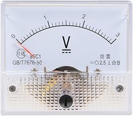 uxcell DC 0-3V Analog Panel Voltage Gauge Volt Meter 85C1 2.5% Error Margin
