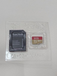 SanDisk Extreme MicroSDXC 64GB 記憶卡連轉接器