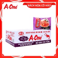 THÙNG 30 GÓI MÌ HƯƠNG VỊ KIM CHI TÔM KOREA KIM CHI WITH SHRIMP FLAVOR INSTANT NOODLES A-ONE