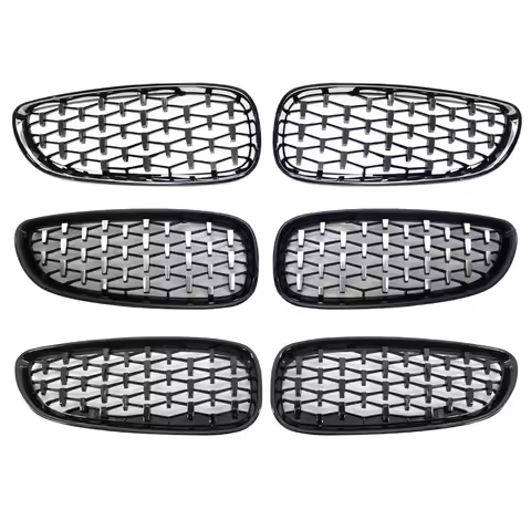 2Pcs 51137181547 Wear Resistant Racing Grills Mesh Grille 51137181548 for BMW Z4 E89 09-16 Automotiv