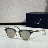 MAYBAC * Metal Sunglasses Retro Modern Style Sunglasses Men Women Anti-Ultraviolet Glasses Z121
