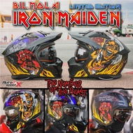 หมวกกันน็อค หมวกกันน็อค BILMOLA SPIKER IRON MAIDEN NUMBER OF BEAST & IRON MAIDEN LIMITED EDITION 202