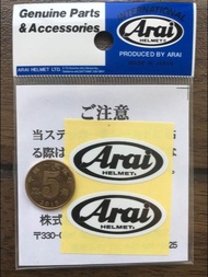 New Arai with lens stickers that meet the standard original Japanese helmet stickers