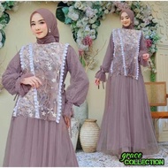 GRAC3COLL FASHION MUSLIM LUXURY JAHAAN GAMIS SIZE L & XXL WEDDING GAMIS/ PARTY GAMIS/ EID GAMIS/ LUX