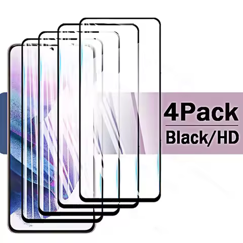 Full Cover Tempered Glass for Samsung Galaxy S21 Plus Screen Protectors HD Black Front S21 S20 Fe S 