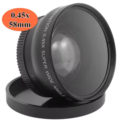58MM 0.45x Wide Angle with Macro Lens Wide-Angle Lente for Canon Nikon EOS 350D/ 400D/ 450D/ 500D/ 1