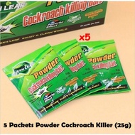 5 Packets Powder Cockroach Killer  Effective Insect Killer Ant Cockroach Killing Bait Cockroach Kill