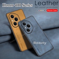 Shockproof Case for Honor 400 Pro 5G 2025 New Luxury Leather Drop-resistant Anti-fall Soft Silicone 