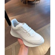 0426Alexander McQUEEN McQUEEN Latest German Training Thick-Soled Graffiti White Shoes Casual Shoes *