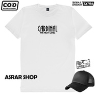Cod Kaos Distro gratis topi Terbaru Premium Quality CARDI TNT Text HITAM Kata Kata Atasan kaos Pria