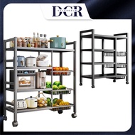DCR Kitchen Cabinet Rack Storage Shelves Kitchen Cart with Storage Basket Kitchen Standing Bakers Ra